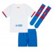 Billiga Barcelona Barnkläder Borta fotbollskläder till baby 2023-24 Kortärmad (+ Korta byxor)